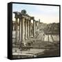 Rome (Italy), Roman Forum, Temple of Saturn, Circa 1895-Leon, Levy et Fils-Framed Stretched Canvas