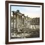 Rome (Italy), Roman Forum, Temple of Saturn, Circa 1895-Leon, Levy et Fils-Framed Giclee Print