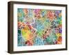 Rome Italy Street Map-Tompsett Michael-Framed Art Print