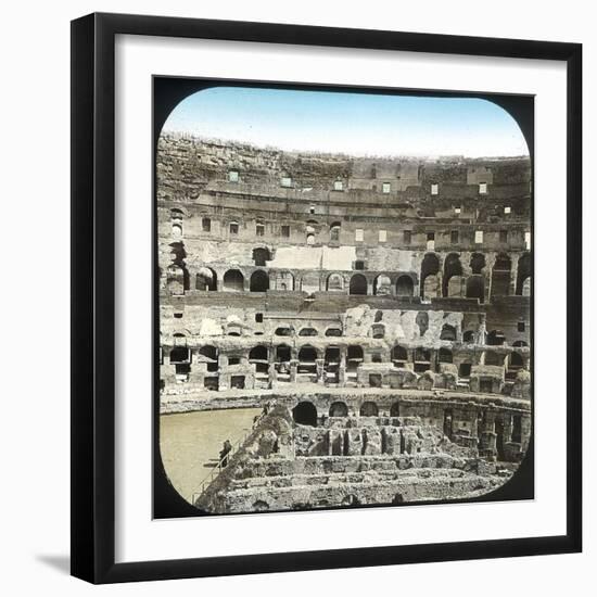 Rome (Italy), the Coliseum, Circa 1895-Leon, Levy et Fils-Framed Photographic Print