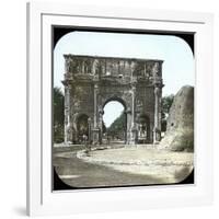 Rome (Italy), the Palatine, the Arch of Constantine, Circa 1895-Leon, Levy et Fils-Framed Giclee Print