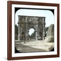 Rome (Italy), the Palatine, the Arch of Constantine, Circa 1895-Leon, Levy et Fils-Framed Giclee Print