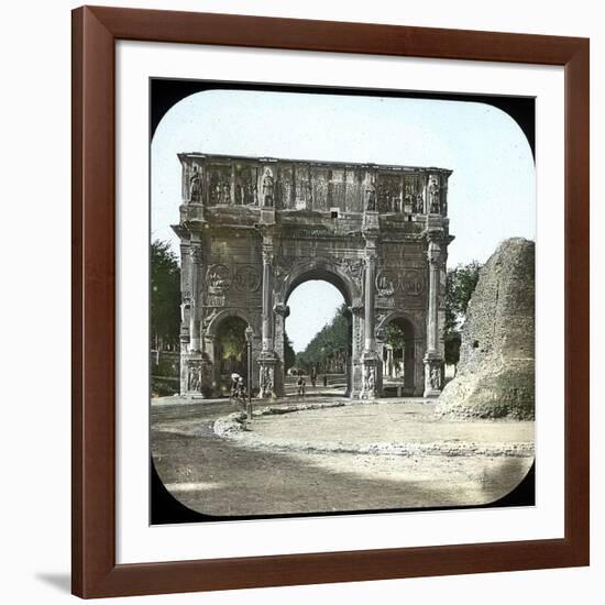 Rome (Italy), the Palatine, the Arch of Constantine, Circa 1895-Leon, Levy et Fils-Framed Giclee Print