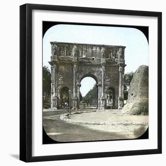 Rome (Italy), the Palatine, the Arch of Constantine, Circa 1895-Leon, Levy et Fils-Framed Giclee Print