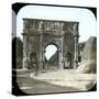 Rome (Italy), the Palatine, the Arch of Constantine, Circa 1895-Leon, Levy et Fils-Stretched Canvas