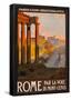 Rome Italy Tourism Travel Vintage Ad Poster Print-null-Framed Poster
