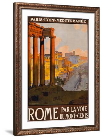 Rome Italy Travel Advertising Poster reproduction 