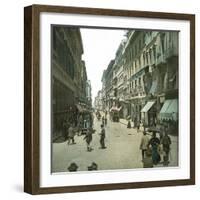 Rome (Italy), Via Del Corso, Circa 1895-Leon, Levy et Fils-Framed Photographic Print