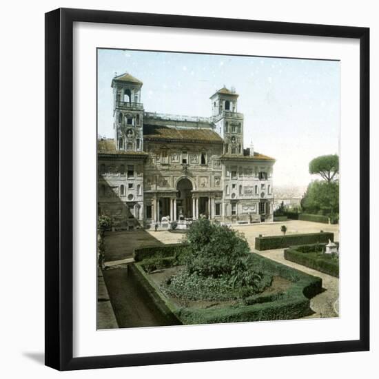 Rome (Italy), Villa Medicis (1544), Circa 1895-Leon, Levy et Fils-Framed Photographic Print