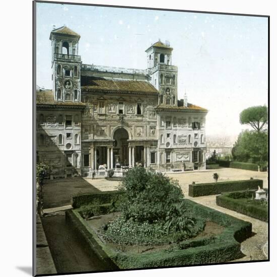 Rome (Italy), Villa Medicis (1544), Circa 1895-Leon, Levy et Fils-Mounted Photographic Print