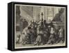 Rome, Kissing the Toe of St Peter's Statue-Godefroy Durand-Framed Stretched Canvas