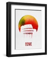 Rome Landmark Red-null-Framed Art Print