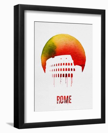 Rome Landmark Red-null-Framed Art Print