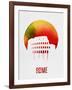 Rome Landmark Red-null-Framed Art Print