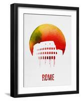 Rome Landmark Red-null-Framed Art Print