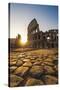 Rome, Lazio, Italy. Colosseum at Summer Sunrise.-Marco Bottigelli-Stretched Canvas