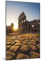 Rome, Lazio, Italy. Colosseum at Summer Sunrise.-Marco Bottigelli-Mounted Photographic Print