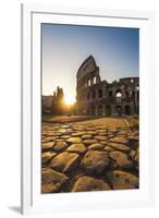 Rome, Lazio, Italy. Colosseum at Summer Sunrise.-Marco Bottigelli-Framed Photographic Print