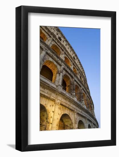 Rome, Lazio, Italy. Colosseum at Summer Sunrise.-Marco Bottigelli-Framed Photographic Print