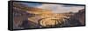 Rome, Lazio, Italy. Inside the Colosseum at Sunset.-Marco Bottigelli-Framed Stretched Canvas