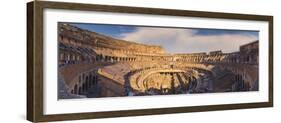 Rome, Lazio, Italy. Inside the Colosseum at Sunset.-Marco Bottigelli-Framed Photographic Print