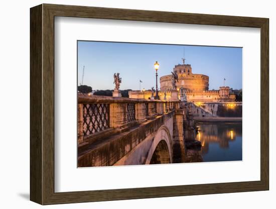 Rome, Lazio, Italy,Mausoleum of Hadrian,Castel Sant'Angelo-ClickAlps-Framed Photographic Print