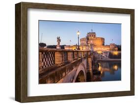 Rome, Lazio, Italy,Mausoleum of Hadrian,Castel Sant'Angelo-ClickAlps-Framed Photographic Print