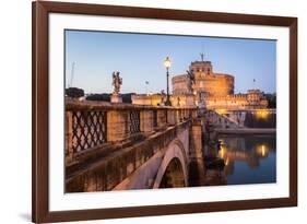 Rome, Lazio, Italy,Mausoleum of Hadrian,Castel Sant'Angelo-ClickAlps-Framed Photographic Print