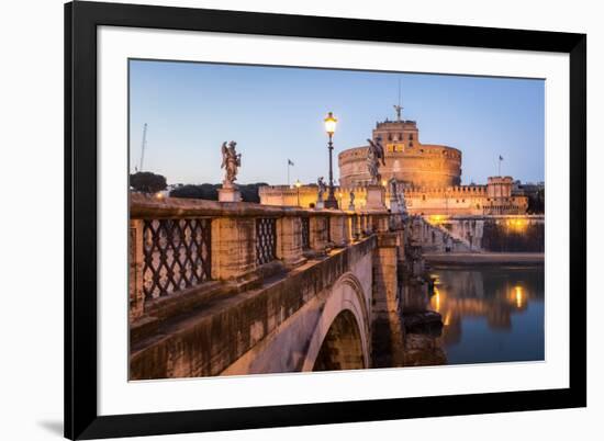 Rome, Lazio, Italy,Mausoleum of Hadrian,Castel Sant'Angelo-ClickAlps-Framed Photographic Print