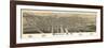 Rome, New York - Panoramic Map-Lantern Press-Framed Art Print