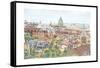Rome, overview from the Borghese Gardens, 2013-Anthony Butera-Framed Stretched Canvas