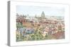 Rome, overview from the Borghese Gardens, 2013-Anthony Butera-Stretched Canvas