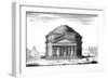 Rome, Pantheon C1760-null-Framed Art Print