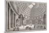 Rome, Pantheon Int C1840-null-Mounted Art Print