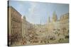 Rome, Piazza Navona-Gaspar van Wittel-Stretched Canvas