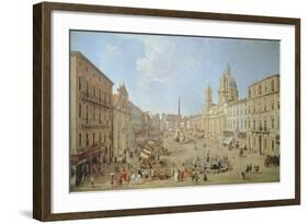 Rome, Piazza Navona-Gaspar van Wittel-Framed Giclee Print