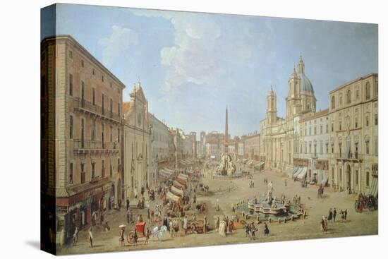 Rome, Piazza Navona-Gaspar van Wittel-Stretched Canvas