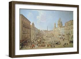 Rome, Piazza Navona-Gaspar van Wittel-Framed Giclee Print