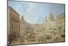 Rome, Piazza Navona-Gaspar van Wittel-Mounted Giclee Print