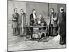 Rome. Pope Leo XIII Directs a Phonograph Message to the American Catholic People on the Occasion of-null-Mounted Giclee Print