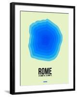 Rome Radiant Map 1-NaxArt-Framed Art Print