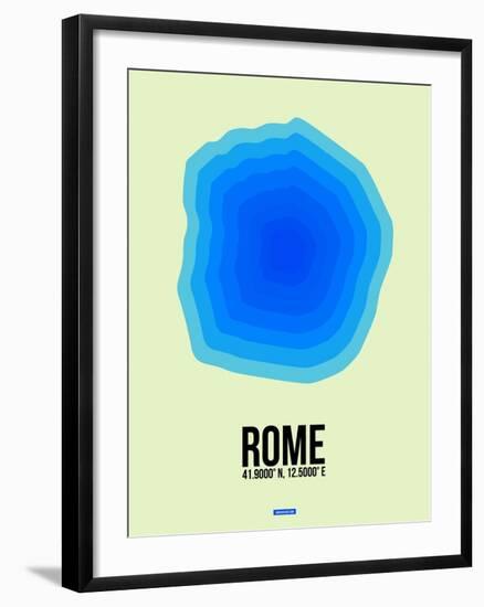 Rome Radiant Map 1-NaxArt-Framed Art Print