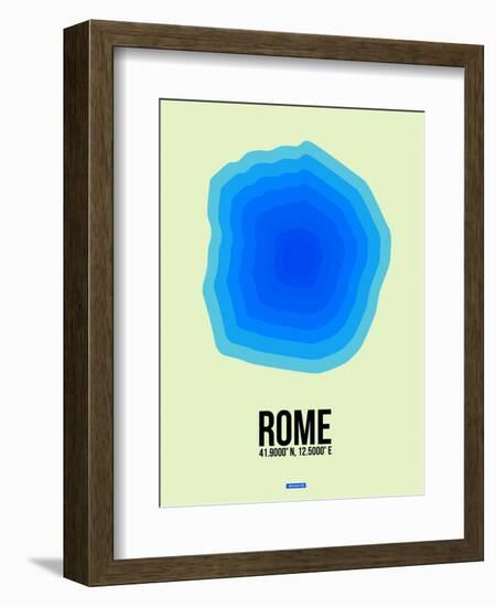 Rome Radiant Map 1-NaxArt-Framed Art Print