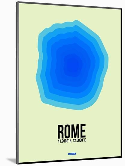 Rome Radiant Map 1-NaxArt-Mounted Art Print