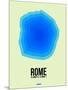 Rome Radiant Map 1-NaxArt-Mounted Art Print