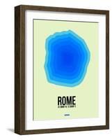 Rome Radiant Map 1-NaxArt-Framed Art Print