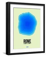 Rome Radiant Map 1-NaxArt-Framed Art Print