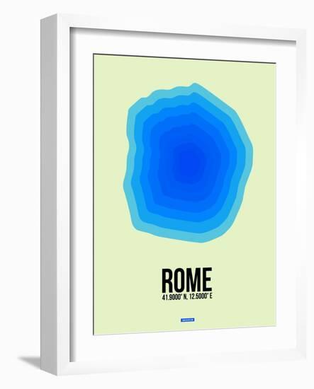 Rome Radiant Map 1-NaxArt-Framed Art Print