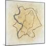 Rome's Aurelian Wall Plan, 271-279 Ad-null-Mounted Giclee Print