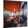 Rome's Cafe De Paris on Via Veneto, a Favorite After-Hours Sitting Spot for Natives and Tourists-Ralph Crane-Mounted Photographic Print